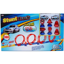 12 Wholesale 23pc Track Racers Play Set With Cars In Color Box W/ 2.5" Cars