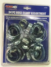 24 Pairs 34 Piece Hose Clamp Assortment - Clamps