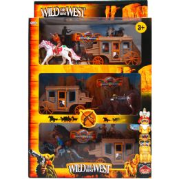 12 Wholesale 9pc Wild The Best West Play Set In Pegable Window Box