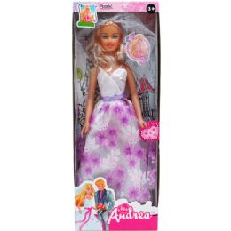 12 Wholesale Miss Andrea Doll In Wedding Dress In Window Box