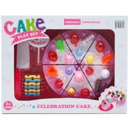 12 Wholesale 14pc Pretend Cake Play Set In Window Box