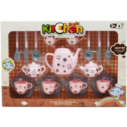 12 Pieces Tea Play Set In Window Box - Toy Sets