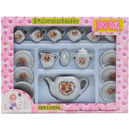 12 Wholesale 17pc Porcelain Tea Set In Window Box