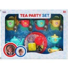 12 Wholesale 17pc Tea Party Play Set In Window Box