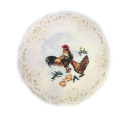 120 Wholesale Rooster & Chicks 8 Inch Round