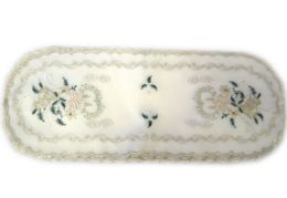 24 of Holly & White Candle & Bell 15 Inch X 42 Inch Oblong