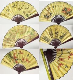 24 Wholesale 1 Foot Fancy Open Style Fan
