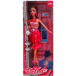 24 Wholesale Bendable Bella Doll With Accessories In Window Box