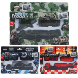 72 Wholesale 4pc Diecast Cars & Trucks In Pegable Window Box, 3 Assrt