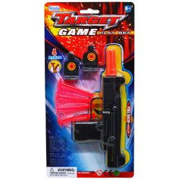 48 Wholesale Soft Dart Toy Uzi With Targets In Blister Card