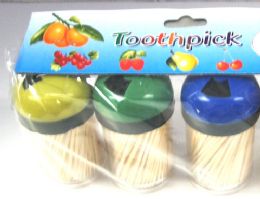 60 Units of 3 Pack Tooth Pick - Toothpicks