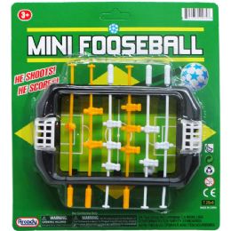 72 Pieces 5.5" Mini Fooseball Play Set On Blister Card - Sports Toys
