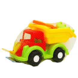 24 Wholesale 11" Beach Toy Truck W/ Accss In Pegable Net Bag W/ Tag