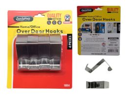 96 Packs 4pc Adhesive Hooks - Hooks