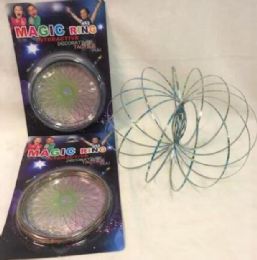 24 Wholesale Wholesale Paint Splatter Flow Ring Magic Ring Kinetic Spring Toy
