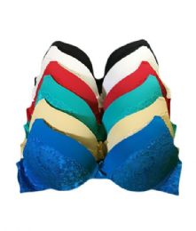 24 Wholesale Milan Lady's Underwire, PusH-Up, Convertible, Padded Bra