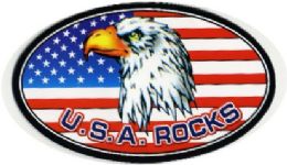 72 Wholesale 5" Wide Magnet, Usa Rocks/ Eagle,