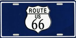 24 Wholesale Route 66 Metal License Plate