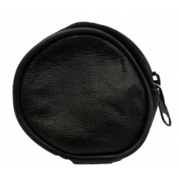 48 Wholesale Lambskin Round Mini Coin Pouch