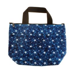 24 Wholesale Insulated Lunch Tote In Star Print