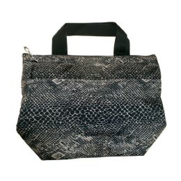 24 Wholesale Insulated Lunch Cooler Tote Bag In Snake Print