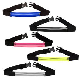 24 Pieces Pocket Exercise Fanny Pack Belt Bag In 5 Assorted Colors - Fanny Pack