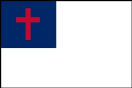 24 of 3' X 5' Polyester Flag, Christian Flag, With Grommets