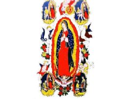 24 Pieces 3' X 5' Polyester Flag, Our Lady Of Guadalupe (white), With Grommets - Flag