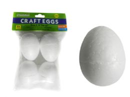 48 of 4 Piece Styrofoam Craft Eggs