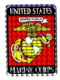 96 Wholesale 3" X 4" Decal, U.s. Marine Corps
