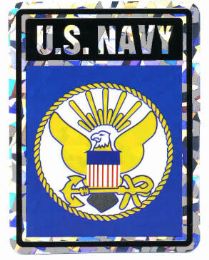96 Wholesale 3" X 4" Decal, U. S. Navy