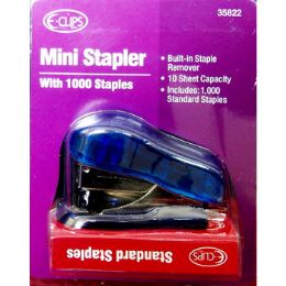 48 Wholesale Mini Stapler With 1000 Staples Set
