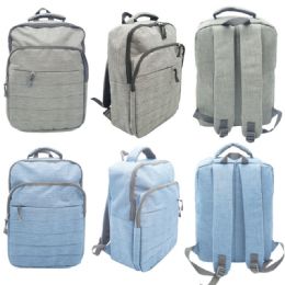 12 Pieces Backpack Assorted Color - Backpacks 17"