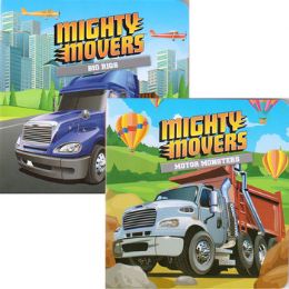 48 Units of Children's 'mighty Movers' Board Books - Baby Toys