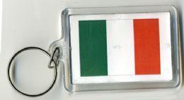 96 Wholesale Plastic Italy Keychain