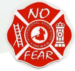 96 Pieces 5" Diameter Magnet, No Fear / International Association Fireman - Refrigerator Magnets