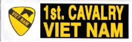 48 Pieces 3" X 9" Decal, 1st Cavalry Vietnam - Stickers