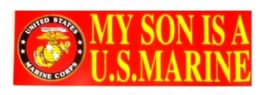 48 Wholesale 3" X 9" Decal, My Son Is A U.s. Marine