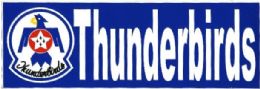 48 Pieces 3" X 9" Decal, Thunderbirds - Stickers