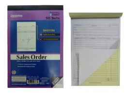 72 Pieces 2 Part Sales Order Book, 50 Sets - Sales Order Book