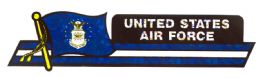 48 Pieces 3" X 12" Air Force Deca - Stickers