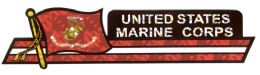 48 Wholesale 3" X 12" Marines Decal,