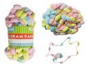 96 Pieces 50g Yarn With PoM-Pom Balls In Asst Colors - Rope and Twine