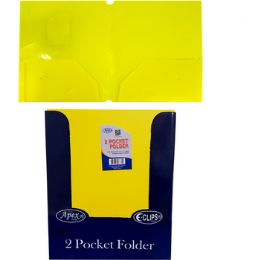 48 Pieces 2 Pocket Poly Folder No Holes Matt/shinny - Folders and Report Covers