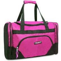 24 Wholesale Trailmaker Deluxe 20 Inch Duffel Bag With Large Side PocketS- Pink Color Only
