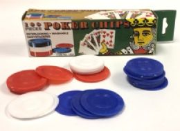 48 Pieces 1.5" Poker Chips, - Magic & Joke Toys