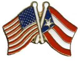 96 Pieces Brass Hat Pin, Us & Puerto Rico Flags  - Hat Pins & Jacket Pins