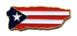 96 Pieces Brass Hat Pin, Puerto Rico Flag/map - Hat Pins & Jacket Pins
