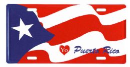 24 Wholesale "yo (love) Puerto Rico" Metal License Plate