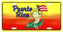 24 Wholesale "puerto Rico - Coqui" Metal License Plate